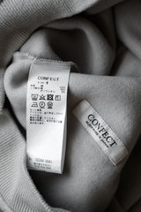 CONFECT ネストローブ 起毛ブラッシュコットンリネン ジップトップス 日本のデザイナーブランド フリース ダブルジッパー スタンドカラージャケット