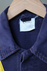 ”SAFE” European Vintage Moleskin Work Jacket 古著歐洲工裝 鼴鼠皮拼接斜紋布工作夾克