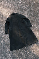 1950's Vintage British Macintosh Raincoat by 'Greengate' Black British Railway Stationmaster Raincoat Jacket