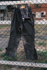 1970's BARBOUR International 1 warrant Waxed Pants 1970s Barbour waxed pants single crown period