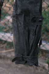 1970's BARBOUR International 1 warrant Waxed Pants 1970s Barbour waxed pants single crown period