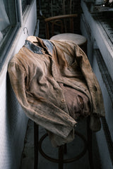 1950's French CONCHON-QUINETTE Distressed Corduroy Suit Jacket French vintage distressed corduroy suit jacket