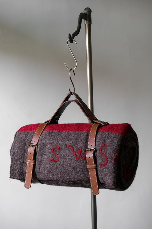 Swiss Wool Army Blanket Synthetic Belt Swiss Wool Army Blanket and Synthetic Belt