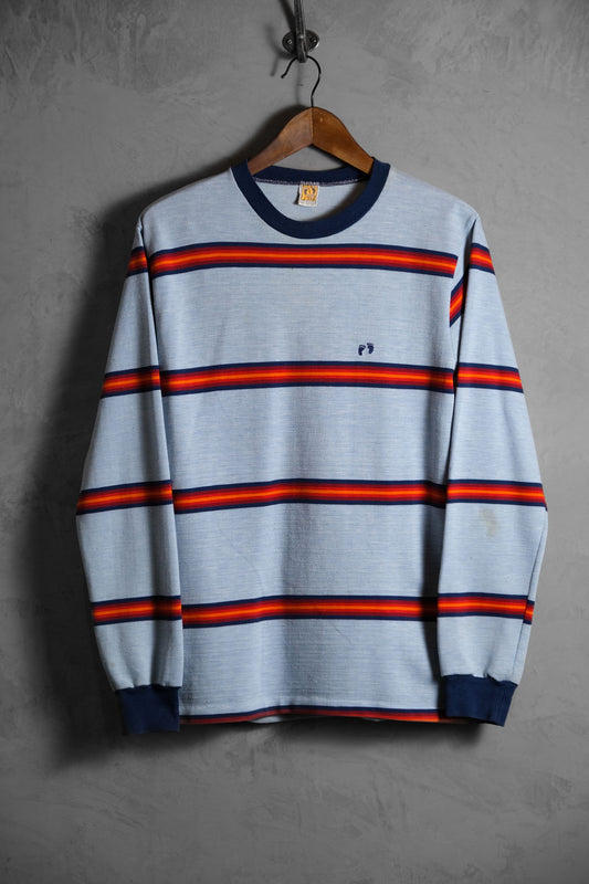 Hang Ten 1980's Vintage Striped Knit Shirt