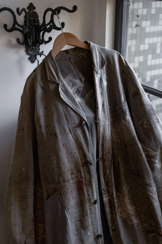 1950 年代風のフレンチ ソルト&ペッパー アトリエ コート