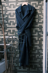 Early 20th C. "Maquignon" Indigo Linen French Work Coat