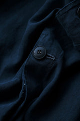 Early 20th C. "Maquignon" Indigo Linen French Work Coat