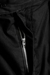 Engineered Garments Shorts Black Japanese designer cotton drawstring pleated shorts made in the USA