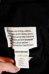 Engineered Garments Shorts Black Japanese designer cotton drawstring pleated shorts made in the USA