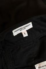 Engineered Garments Shorts Black Japanese designer cotton drawstring pleated shorts made in the USA