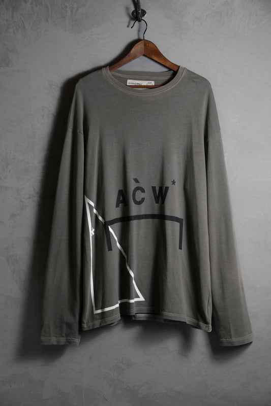A-COLD-WALL* ウォッシュド L/S Tシャツ ロンドンデザイナーブランド インダストリアルウォッシュドスタイル ロングスリーブ