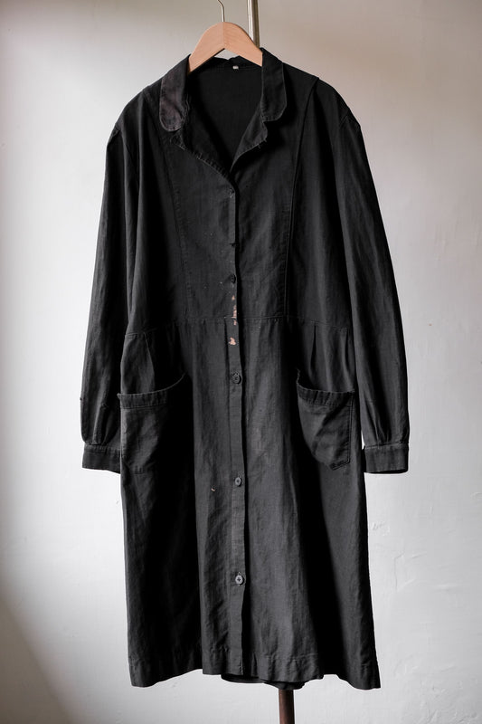 ヴィンテージ ヨーロッパ コットン リネン コート