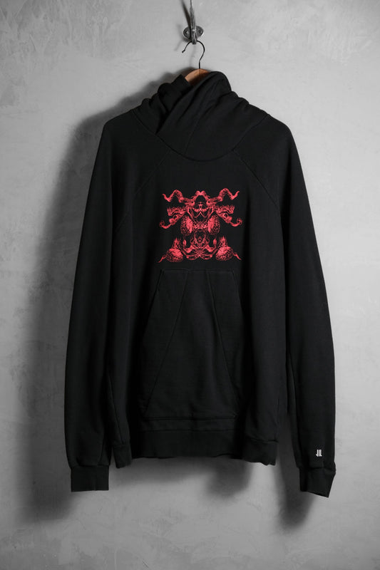 NILøS 17F/W Brain Squat Hoodie Sweatshirt 日本設計師品牌Julius支線 印花帽T