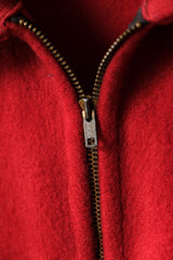 1950年代 LL Bean ウール スポーツジャケット レッド ハンティング ジップ タロン USA製 ヴィンテージ ウール ジップジャケット