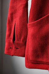 1950年代 LL Bean ウール スポーツジャケット レッド ハンティング ジップ タロン USA製 ヴィンテージ ウール ジップジャケット