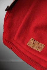 1950年代 LL Bean ウール スポーツジャケット レッド ハンティング ジップ タロン USA製 ヴィンテージ ウール ジップジャケット