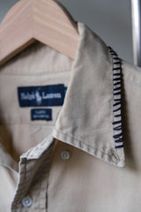 Ban Restructure Hand sewing Denim Cuts Shirt A款