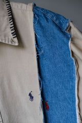 Ban Restructure Hand sewing Denim Cuts Shirt A款