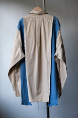 Ban Restructure Hand sewing Denim Cuts Shirt A款