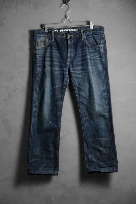 NEIGHBORHOOD 11A/W ウォッシュド ナロー サベージ デニム ジーンズ