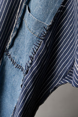 Ban Restructure Hand sewing Denim Cuts Shirt G style
