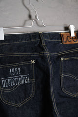 Lee Birth Project Denim Jeans Old Fabric Recycled Series Original Color Denim Jeans Made in Japan