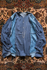 Ban Restructure Hand sewing Denim Cuts Shirt G style