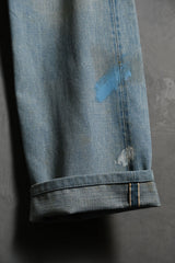 Levi's Vintage Clothing LVC 2000's 55501 Selvedge Denim Jeans J22 factory Japanese selvedge jeans damaged paint splashing water washing process