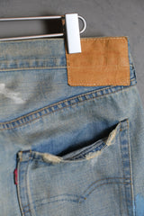 Levi's Vintage Clothing LVC 2000's 55501 Selvedge Denim Jeans J22 factory Japanese selvedge jeans damaged paint splashing water washing process