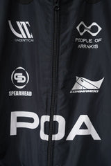 Undermycar 23F/W POA 商標入り パッド入りダウンジャケット 韓国デザイナーブランド パッド入りショルダーパディングジャケット