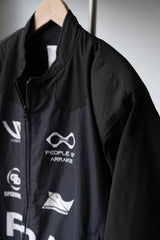 Undermycar 23F/W POA 商標入り パッド入りダウンジャケット 韓国デザイナーブランド パッド入りショルダーパディングジャケット