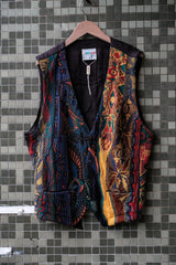 COOGI 90's Vintage 3D Knitted Waistcoat Vest Australian wool brand colorful three-dimensional woven suit vest