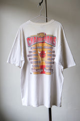 90’s Pro Player NBA Finals 1998 Chicago Bulls 6 time Champions Tee 古著芝加哥公牛隊短踢
