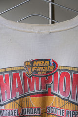 90’s Pro Player NBA Finals 1998 Chicago Bulls 6 time Champions Tee 古著芝加哥公牛隊短踢