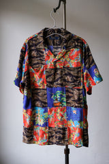 Polo Ralph Lauren Patchwork Hawaiian Shirt 羅夫·勞倫 虎斑迷彩花紋拼接夏威夷襯衫