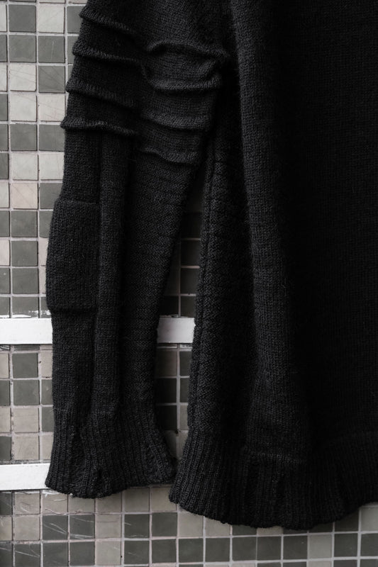 AMBUSH Distressed Hi-Neck Wool Sweater