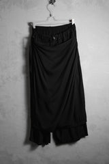 B Yohji Yamamoto Rayon Wrap Pants 山本耀司副線 人造絲片裙寬褲