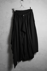 B Yohji Yamamoto Rayon Wrap Pants 山本耀司副線 人造絲片裙寬褲