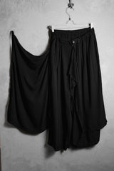 B Yohji Yamamoto Rayon Wrap Pants 山本耀司副線 人造絲片裙寬褲