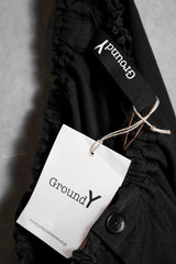 Ground Y Yohji Yamamoto Tencel Pants 山本耀司副線 天絲低檔寬褲 可縮口