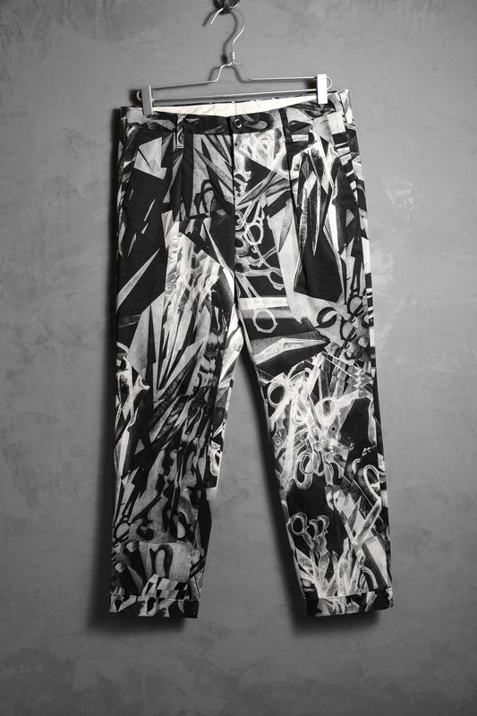 Paul Smith Scissor Print Tapered Pants 滿版剪刀印花錐形褲 日本製