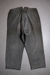 1940 年代フランス製ヴィンテージ「L'AMI DU PEUPLE」ストライプ パッチワーク パンツ