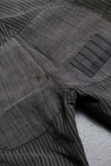 1940 年代フランス製ヴィンテージ「L'AMI DU PEUPLE」ストライプ パッチワーク パンツ