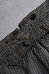 1940 年代フランス製ヴィンテージ「L'AMI DU PEUPLE」ストライプ パッチワーク パンツ