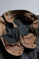 1940 年代フランス製ヴィンテージ「L'AMI DU PEUPLE」ストライプ パッチワーク パンツ