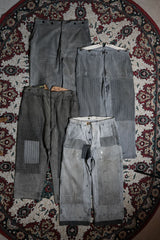 1940 年代フランス製ヴィンテージ「L'AMI DU PEUPLE」ストライプ パッチワーク パンツ