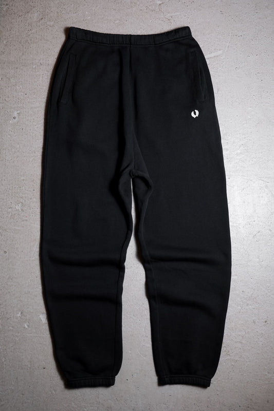 Fred Perry Logo Sweatpants Navy Navy cotton cuffed pants Made in Portugal