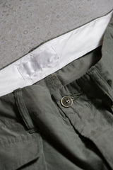 e.sen ナイロン/コットン ミリタリーカーゴパンツ 日本のデザイナーブランド ナイロン混紡 マルチポケット ミリタリーパンツ 日本製