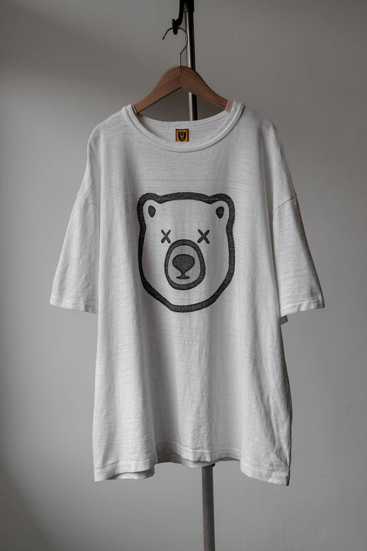 HUMAN MADE x KAWS #5 コラボレーションTシャツ:竹綿 シロクマ柄 半袖シャツ 日本製