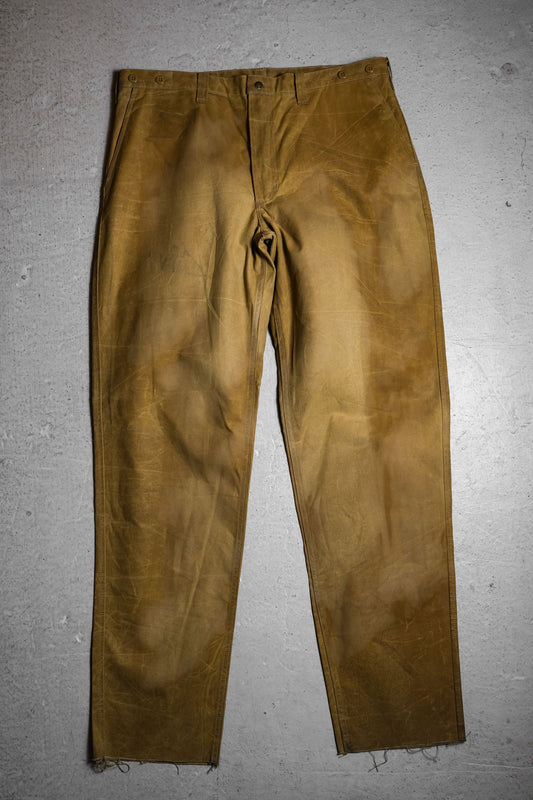 Filson Oil Finish Single Tin Pants 美國百年老牌 吊帶扣棉質上蠟工作褲